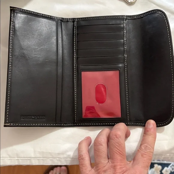 Dooney & Bourke Black Logo Jacquard Satchel with Matching Wallet - Picture 7 of 14